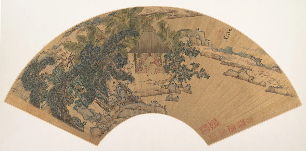 Landscape by Chen Hongshou, painting, 1634-1666