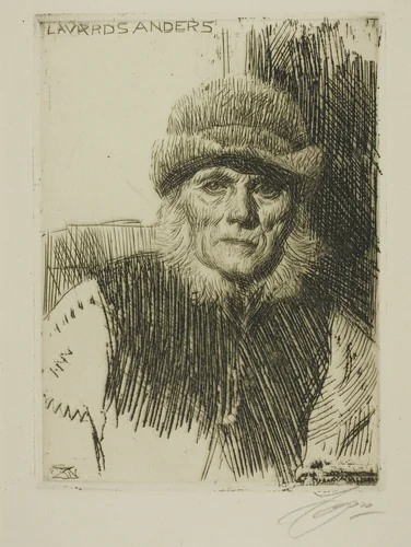 Dalecarlian Peasant (Lavards Anders) by Anders Zorn, print, 1919