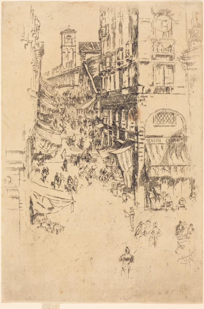 The Rialto by James McNeill Whistler, print, 1880