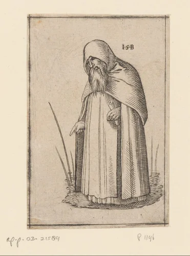 Monnik van de orde der Tempelieren by anonymous, print, 1526