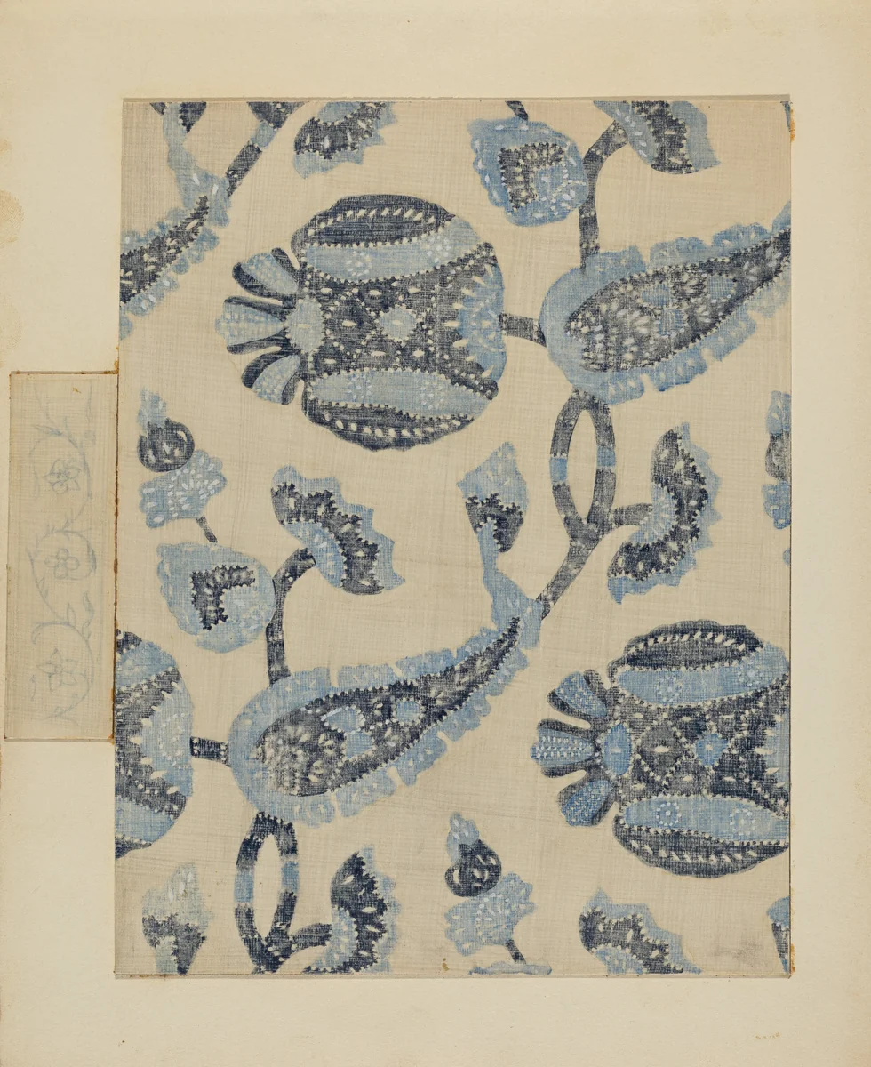 Resist Printed Linen by Michael Trekur, index of american design, 1936