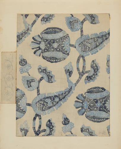 Resist Printed Linen by Michael Trekur, index of american design, 1936