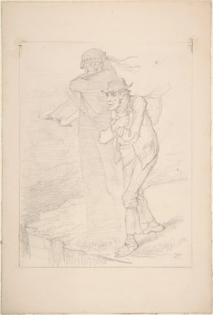 The Tempter by John Tenniel, drawing, 1886