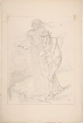 The Tempter by John Tenniel, drawing, 1886