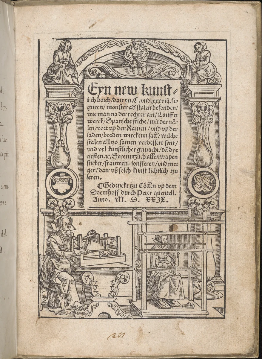Title page (2 recto), from "Eyn New Kunstlichboich" by Peter Quentel, book, 1529