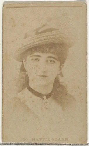 Card Number 250, Hattie Starr, from the Actors and Actresses series (N145-7) issued by Duke Sons & Co. to promote Duke Cigarettes by W. Duke, Sons & Co., photograph, 1880-1889