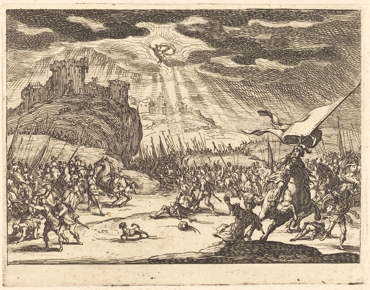 Conversion of Paul by Jacques Callot, print, 1635