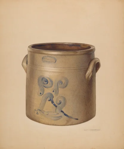 Crock by George Loughridge
Yolande Delasser, index of american design, 1937-1938