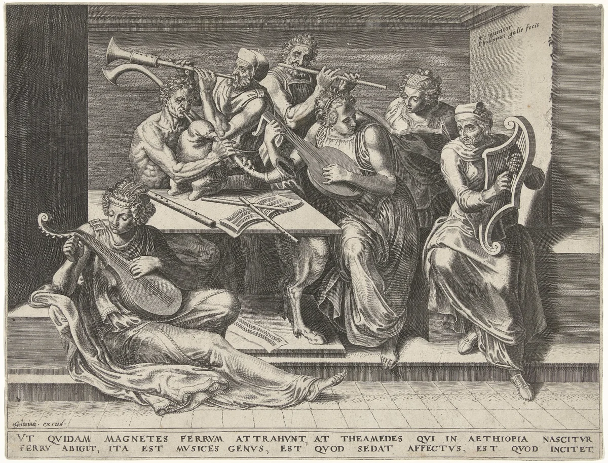 Muziek by Unknown, print, 1547-1617