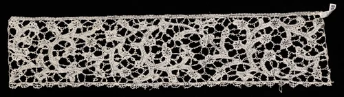 Bobbin Lace (Bride Ground) Insertion by Unknown, textile, 1500-1699