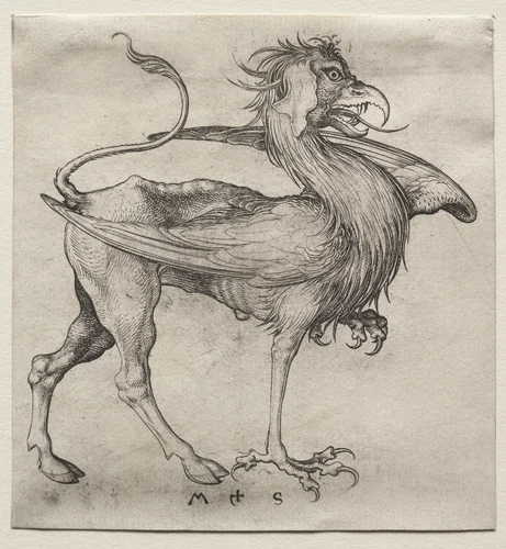 The Griffin by Martin Schongauer, print, 1475-1495