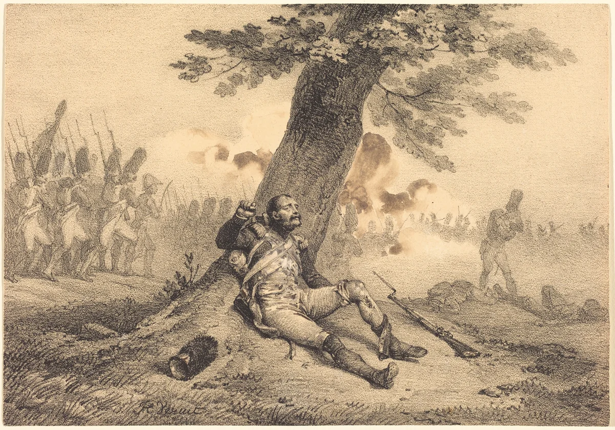 Gredin de Sort!... by Horace Vernet, print, 1823