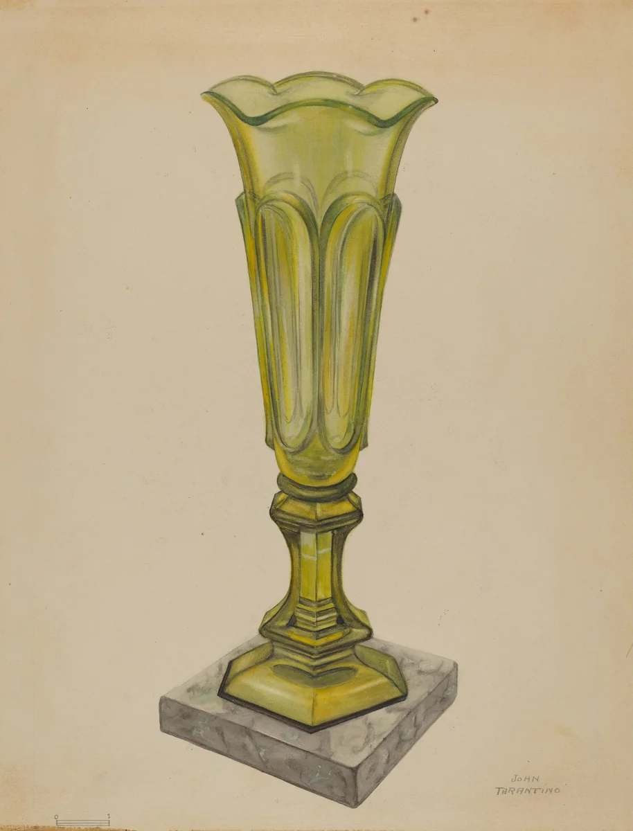 Vase by John Tarantino, index of american design, 1937
