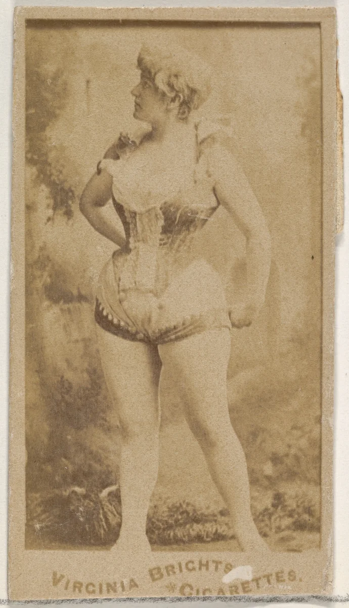 From the Actors and Actresses series (N45, Type 5) for Virginia Brights Cigarettes by Allen & Ginter, photograph, 1885-1891