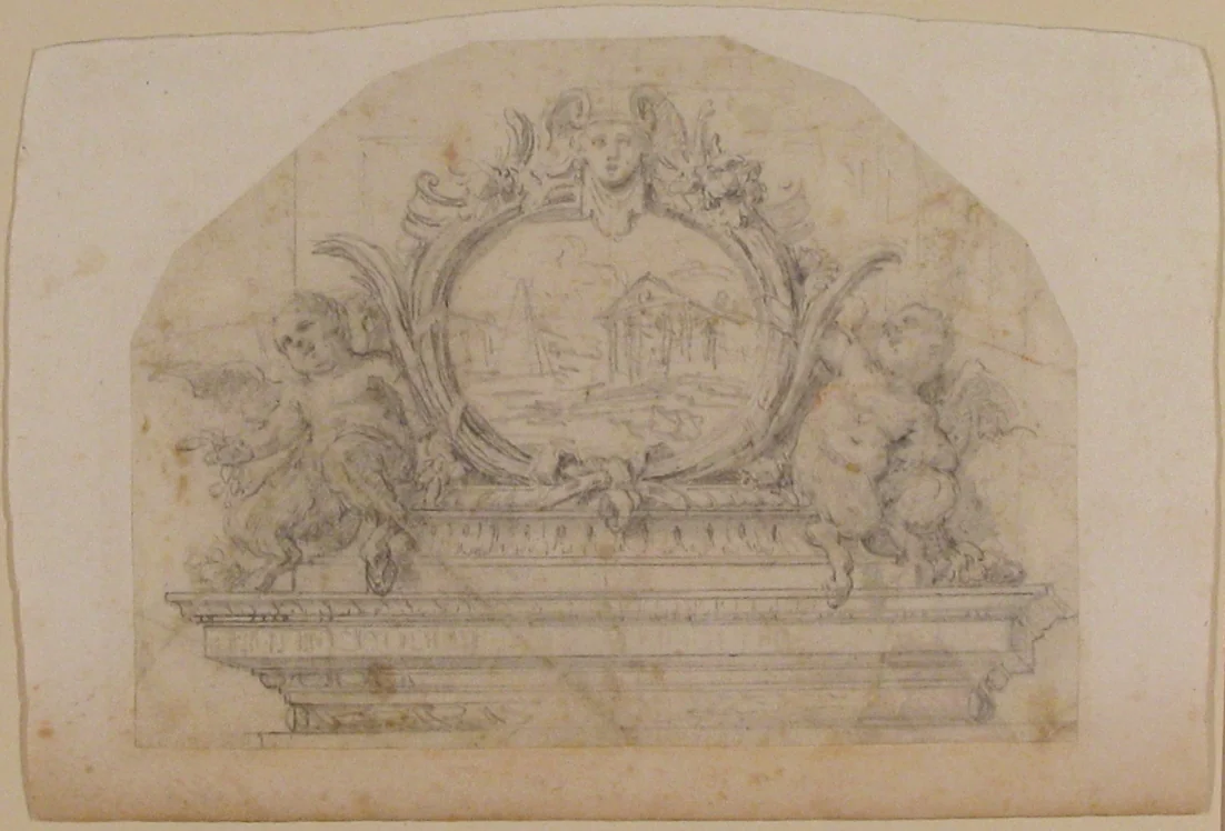Ornamental Design by anonymous, drawing, 1700-1800