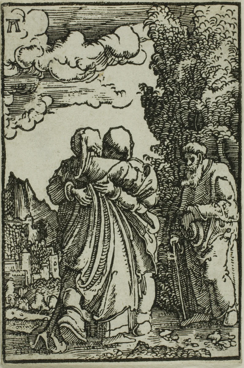 The Visitation, from The Fall and Redemption of Man by Albrecht Altdorfer, print, 1510-1518