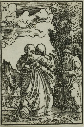 The Visitation, from The Fall and Redemption of Man by Albrecht Altdorfer, print, 1510-1518
