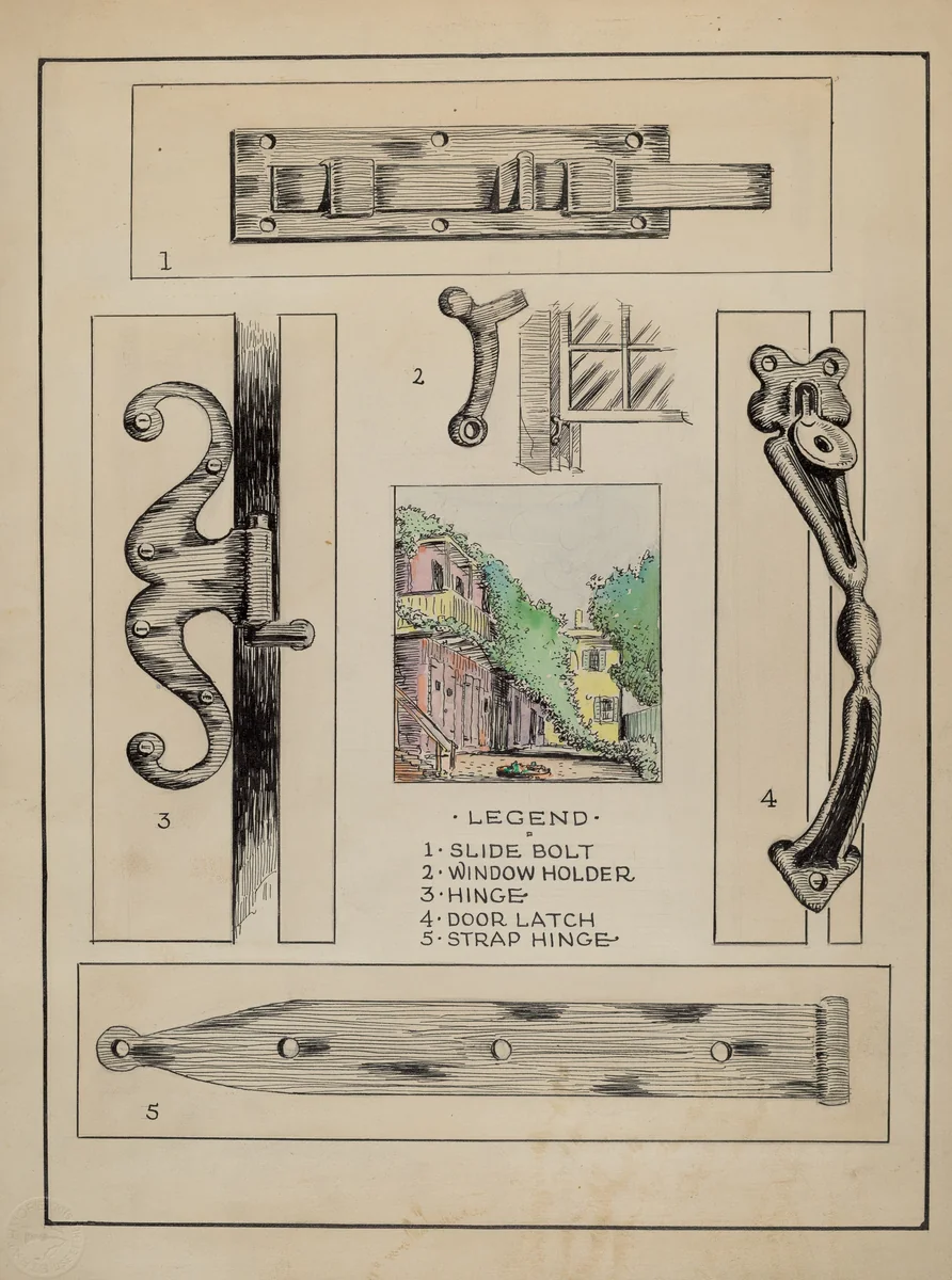 Iron Hardware by Al Curry, index of american design, 1936