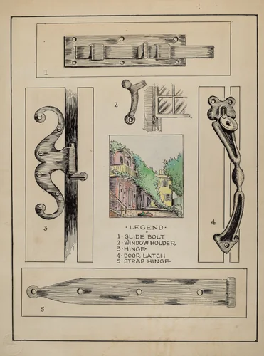 Iron Hardware by Al Curry, index of american design, 1936