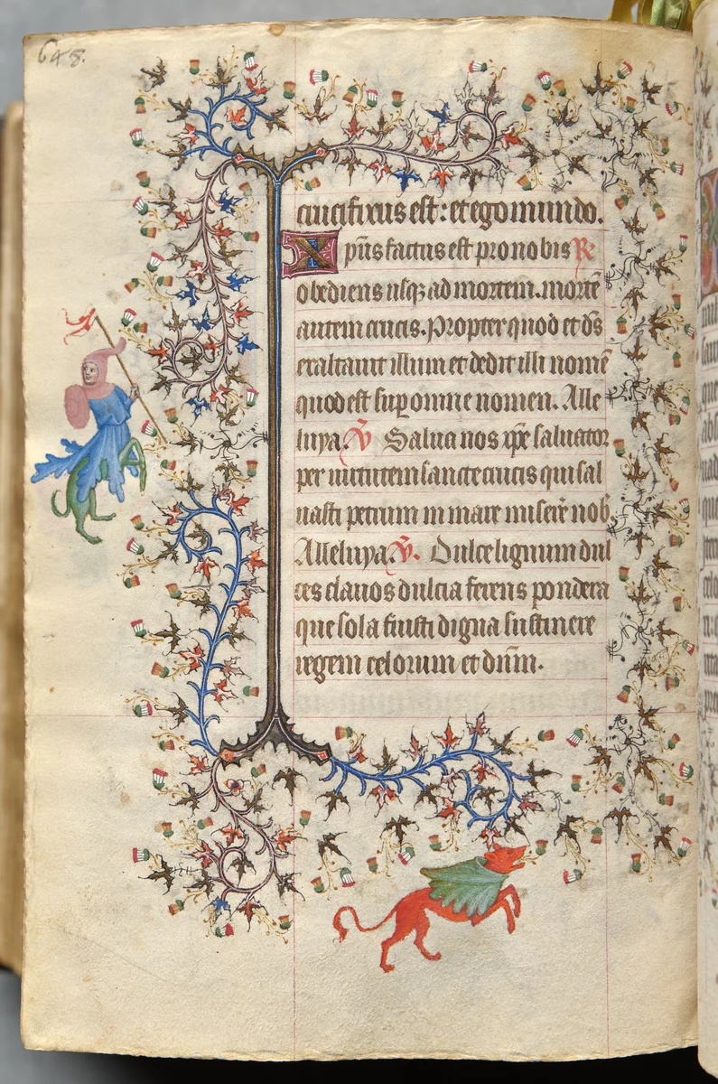 Hours of Charles the Noble, King of Navarre (1361-1425), fol. 318v, Text by Master of the Brussels Initials and Associates, book, 1400-1410