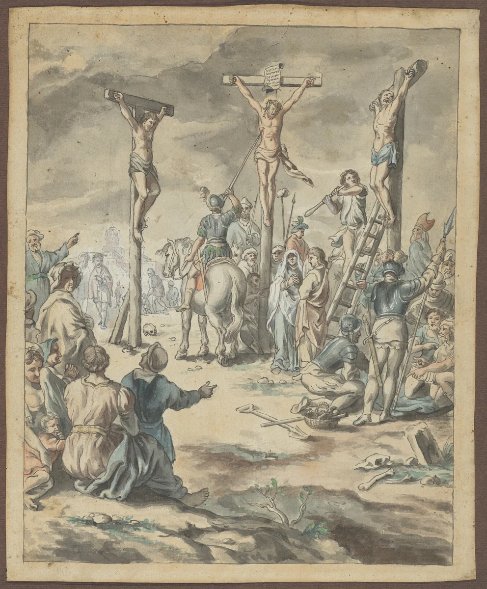 The Crucifixion of Christ by Pehr Hörberg, drawing, 1766-1816
