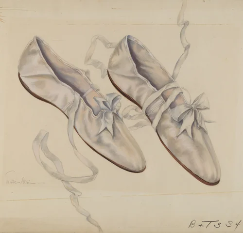 Walking Slippers by Marie Alain, index of american design, 1936