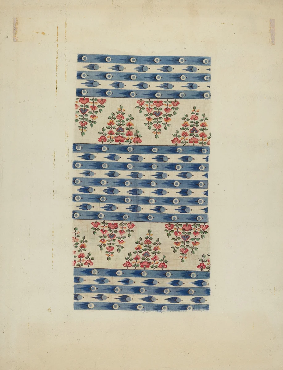Printed Textile by Eleanor Rogers, index of american design, 1938