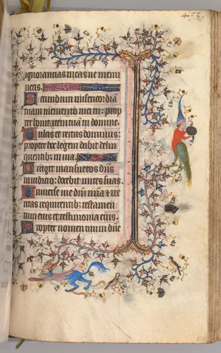 Hours of Charles the Noble, King of Navarre (1361-1425): fol. 221r, Text by Master of the Brussels Initials and Associates, book, 1400-1410