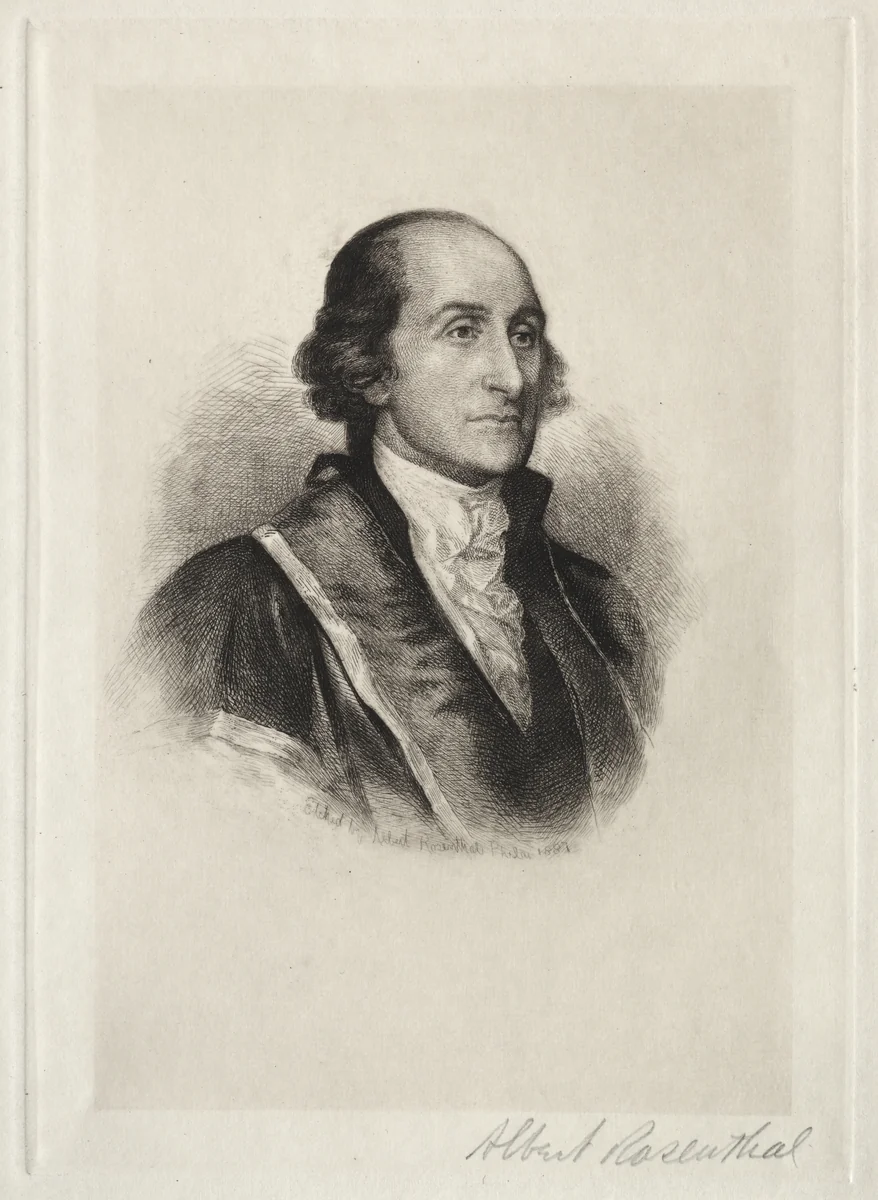 John Jay by Albert Rosenthal, print, 1887