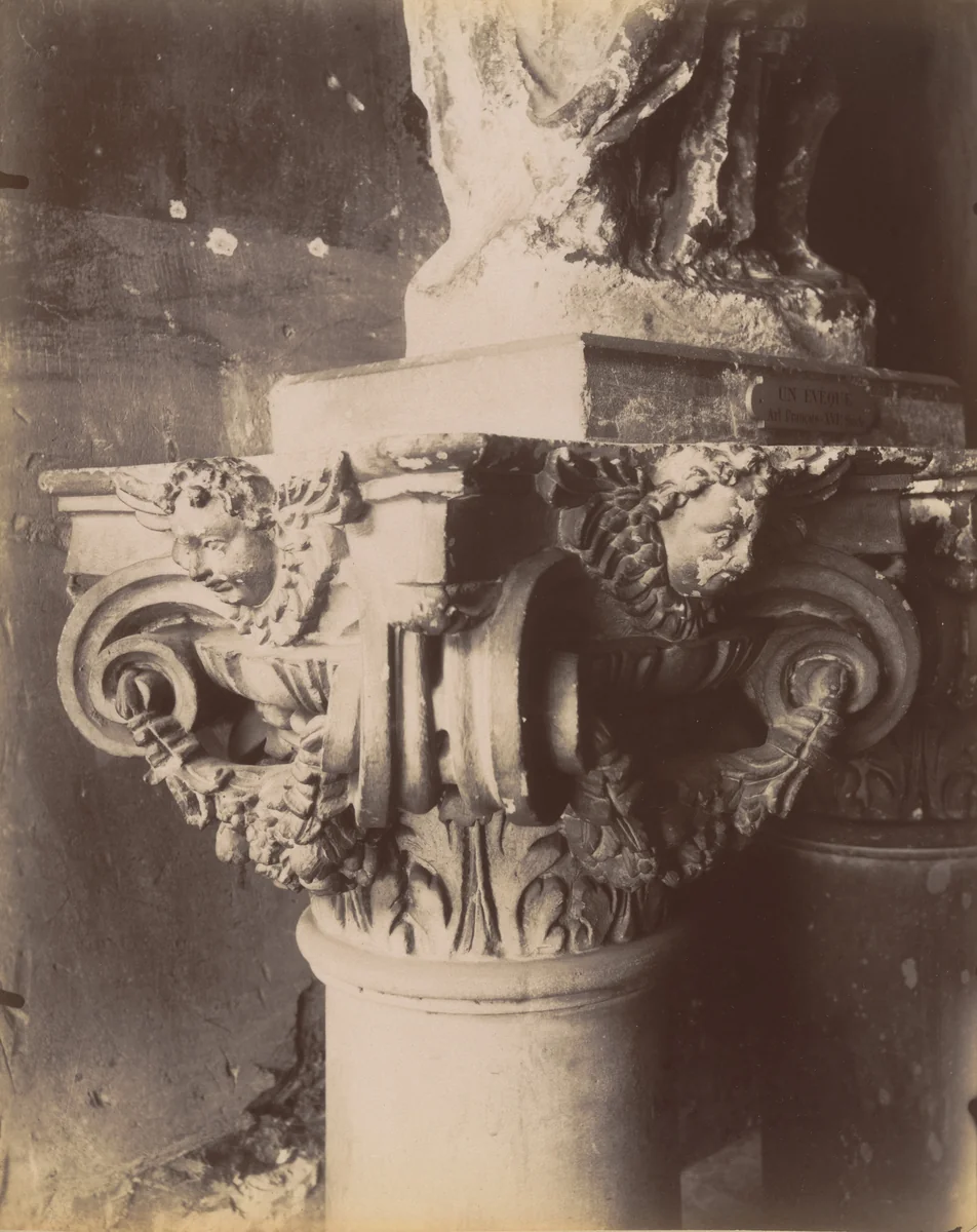 Cluny. Chapiteaux XVIIe Siècle by Eugène Atget, photograph, 1911