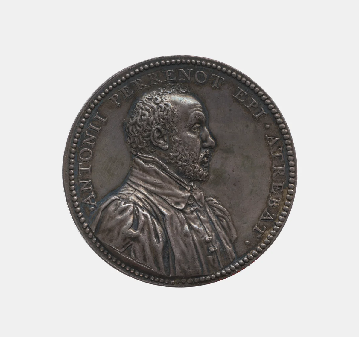 Antoine Perrenot 1517-86, Cardinal Granvella, Bishop of Arras 1540, Archbishop of Malines 1560, Cardinal 1561, Archbishop of Besançon 1584 by Jacques Jonghelinck, metalwork, 1531-1606