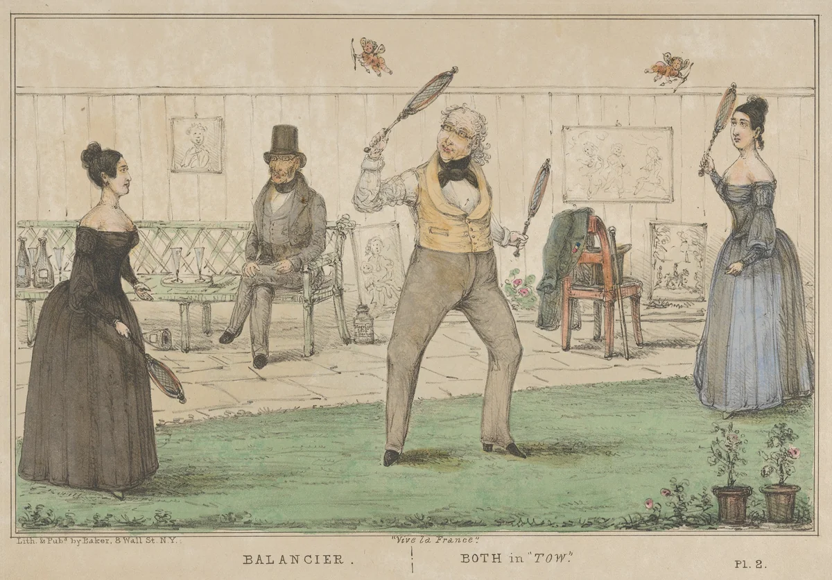 Vive la France, Balancier, Both in "Tow" by Alfred E. Baker, print, 1835-1845