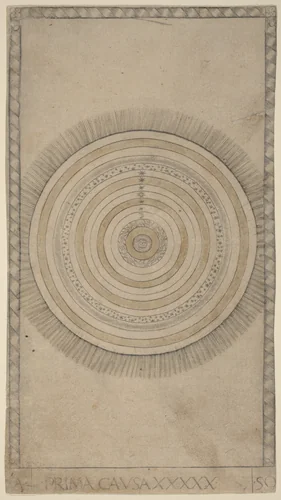 Prima Causa (First Cause) by Master of the E-Series Tarocchi, print, 1465