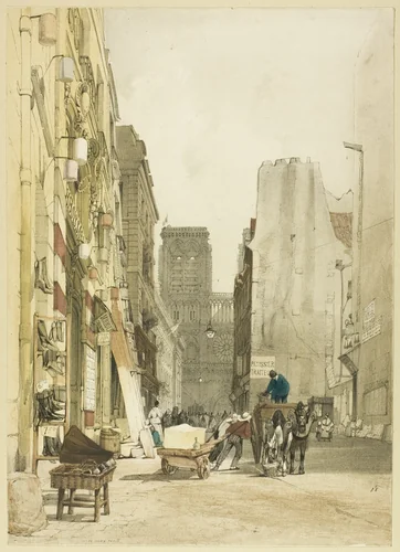 Rue Notre Dame, Paris by Thomas Shotter Boys, print, 1839