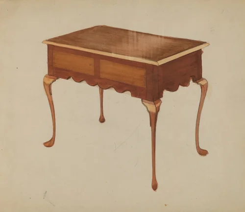 Rectangular Table for Serving or Tea by American 20th Century, index of american design, 1940
