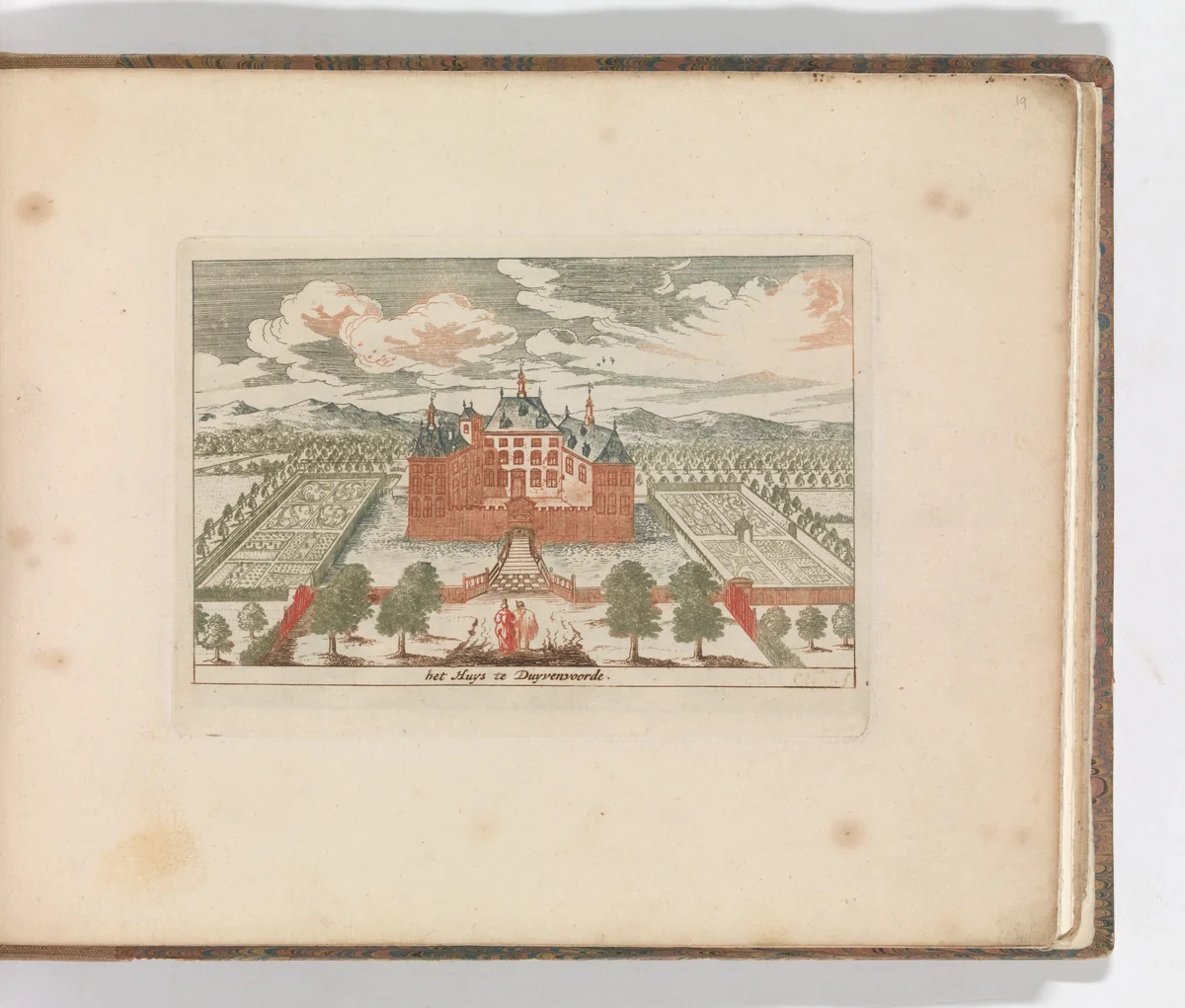 ' 'het Huys te Duyvenvoorde' , in: Tooneel Der Voornaamste Nederlands Huizen, En Lust Hoven, Naar T Leven Afgebeeld by Carel Allard, book, 1660-1693