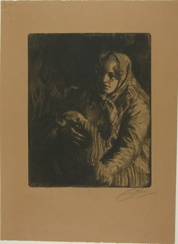 Madonna (A Mother) by Anders Zorn, print, 1900