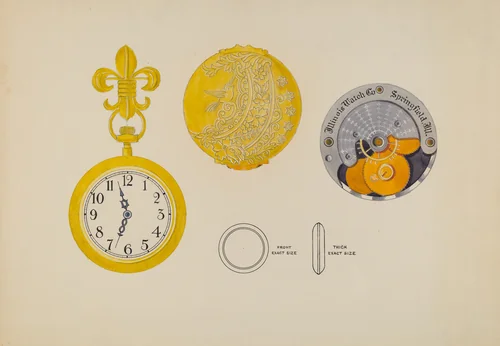 Lady's Watch Case and Frame by Harry Aberdeen, index of american design, 1936