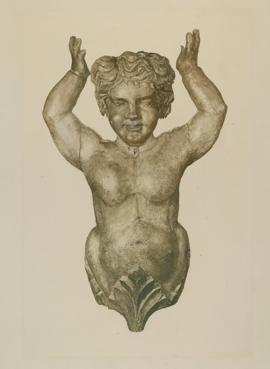 Ship's Figurehead by Alice Cosgrove, index of american design, 1941