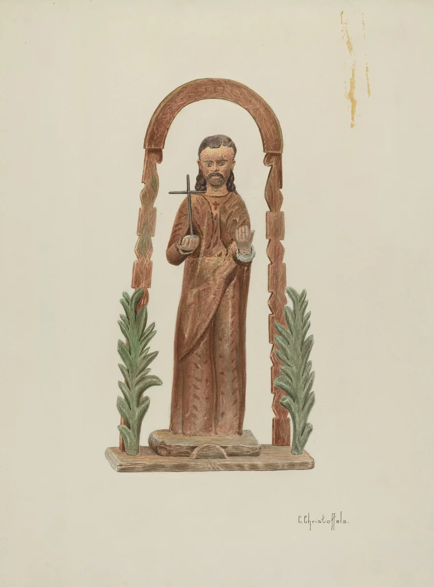 Santo by Cornelius Christoffels, index of american design, 1941