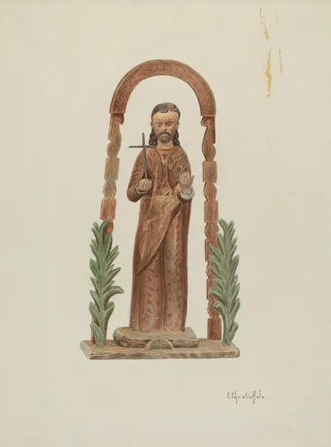 Santo by Cornelius Christoffels, index of american design, 1941