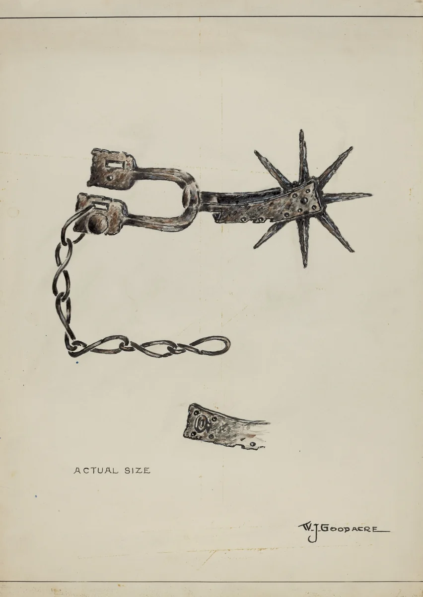 Spur by W.J. Goodacre, index of american design, 1937