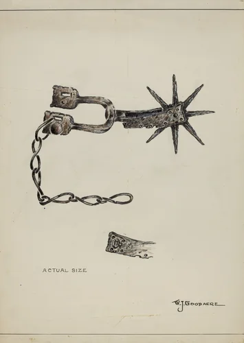 Spur by W.J. Goodacre, index of american design, 1937