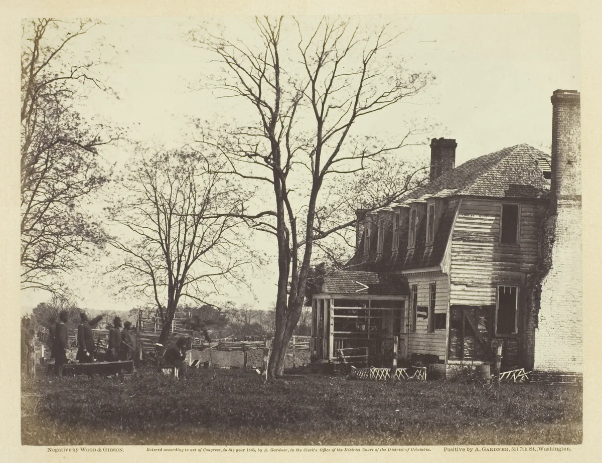 Moore House, Yorktown, Virginia by Wood and Gibson, photograph, 1862