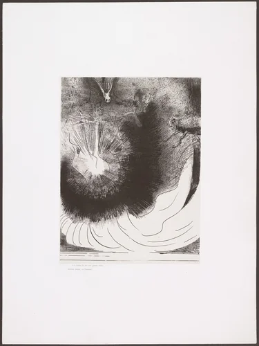 And There Fell a Great Star from Heaven, Burning as It Were a Lamp (Et il tombe du ciel une grande étoile ardente) from Apocalypse of Saint John (Apocalypse de Saint-Jean) by Odilon Redon, print, 1899