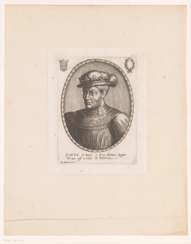 Portret van Lodewijk VII van Frankrijk by anonymous, print, 1610-1668