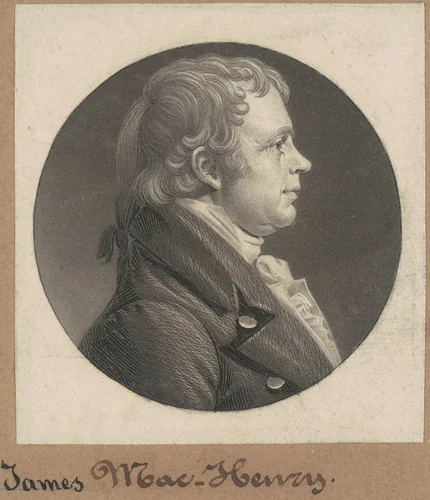 James McHenry by Charles B. J. Févret de Saint-Mémin, print, 1803
