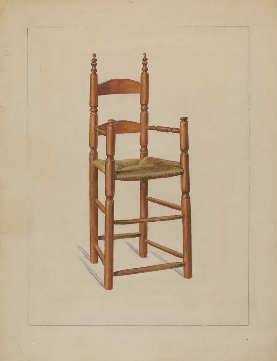 High Chair by Elizabeth Curtis, index of american design, 1936