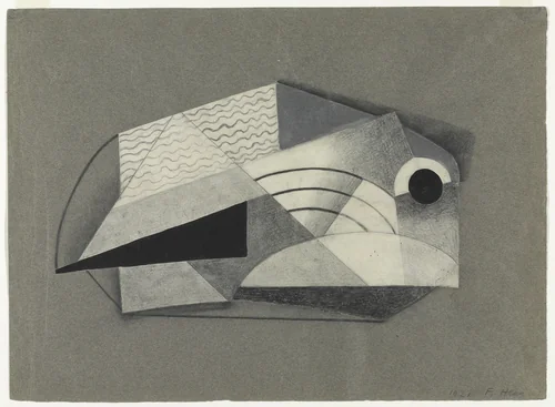 Black-White-Silver No. 11 by Florence Henri, drawing, 1921