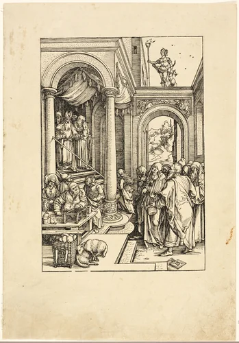 The Presentation of the Virgin in the Temple, from The Life of the Virgin by Albrecht Dürer, print, 1503-1504